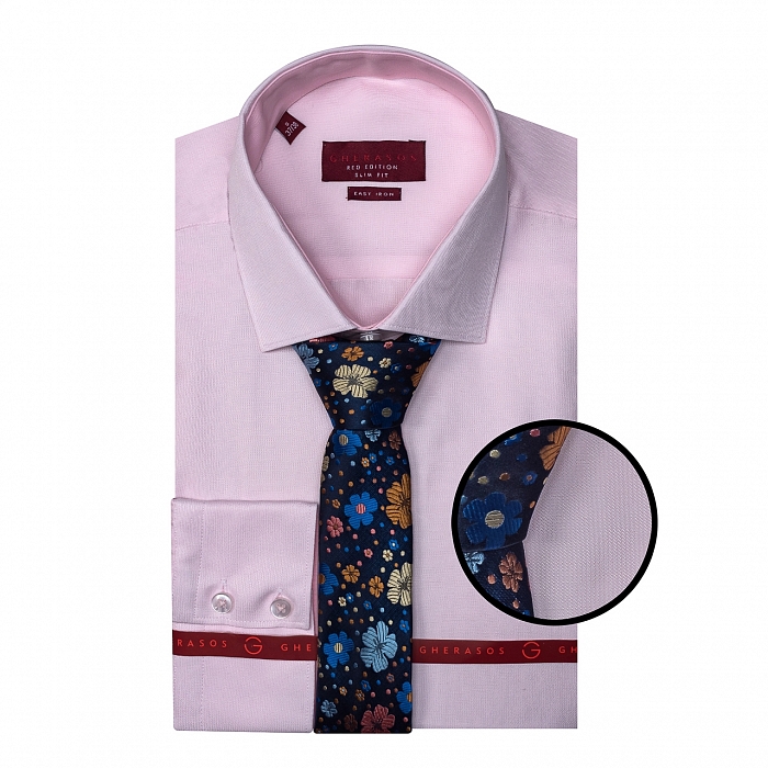 Camasi Red Edition -Croiala SLIM FIT -Cambrata